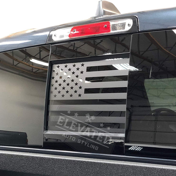 Dodge RAM Back Middle Window American Flag Decal 2019-2024